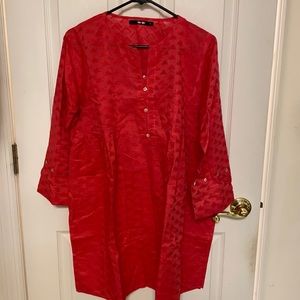 New Khaadi Hot Pink Lawn Top